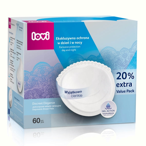 LOVI Tampoane san Discreet Elegance 60 pcs - alb